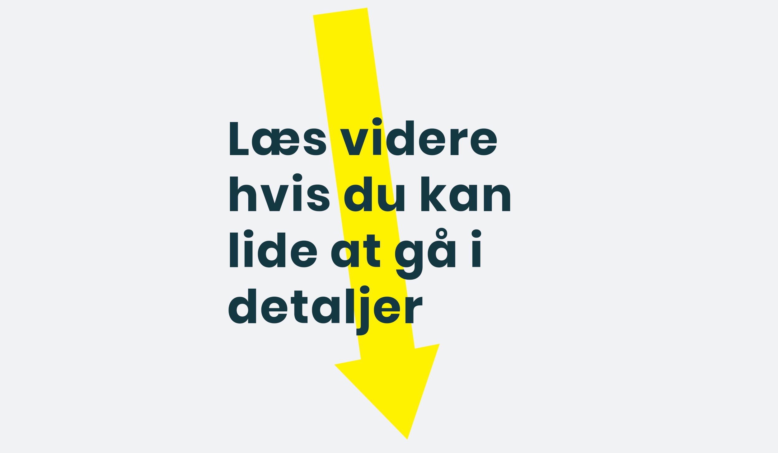 Læs videre hvis du kan lide at gå i detaljer