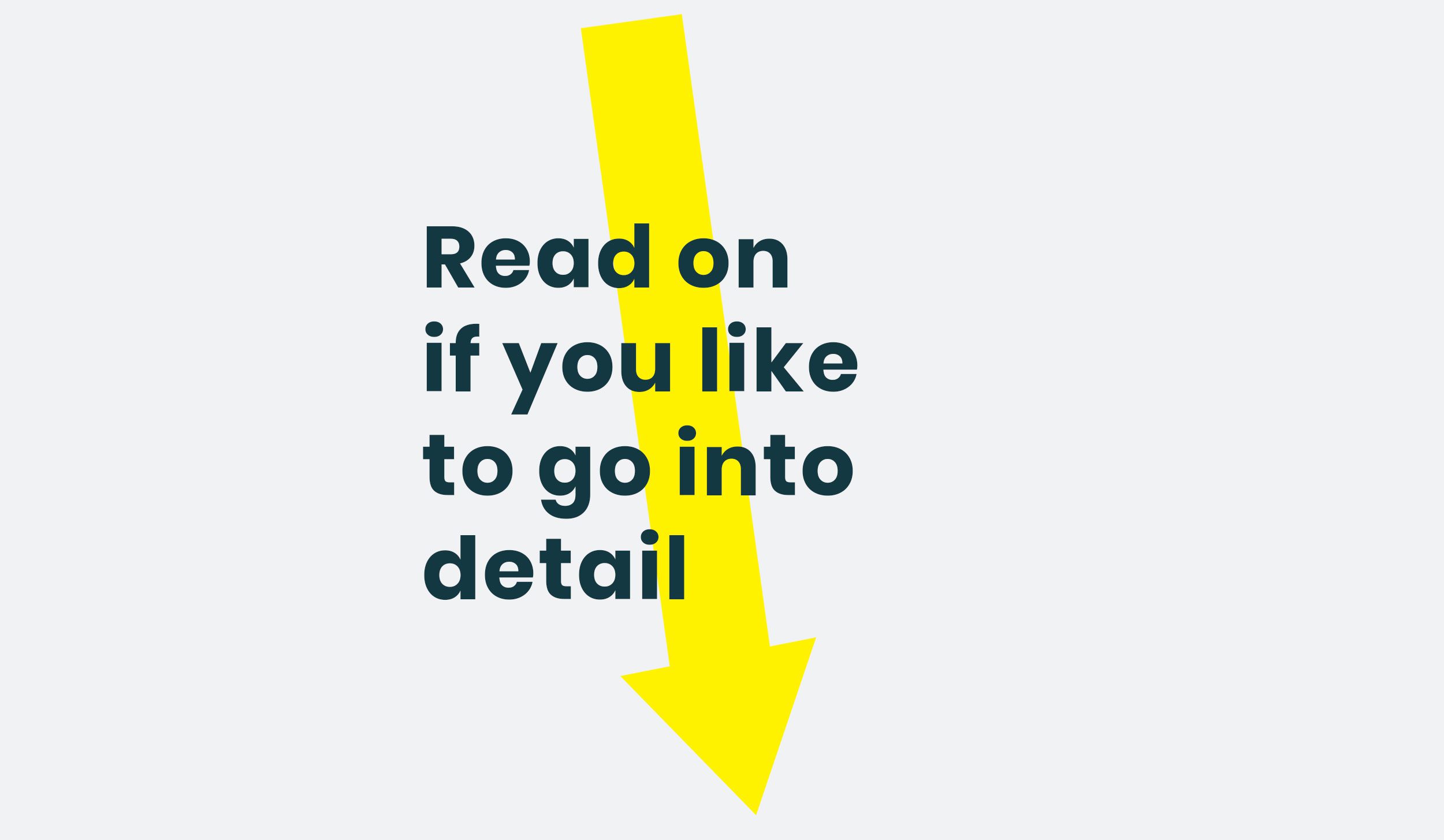 Read on if you like to go into detail