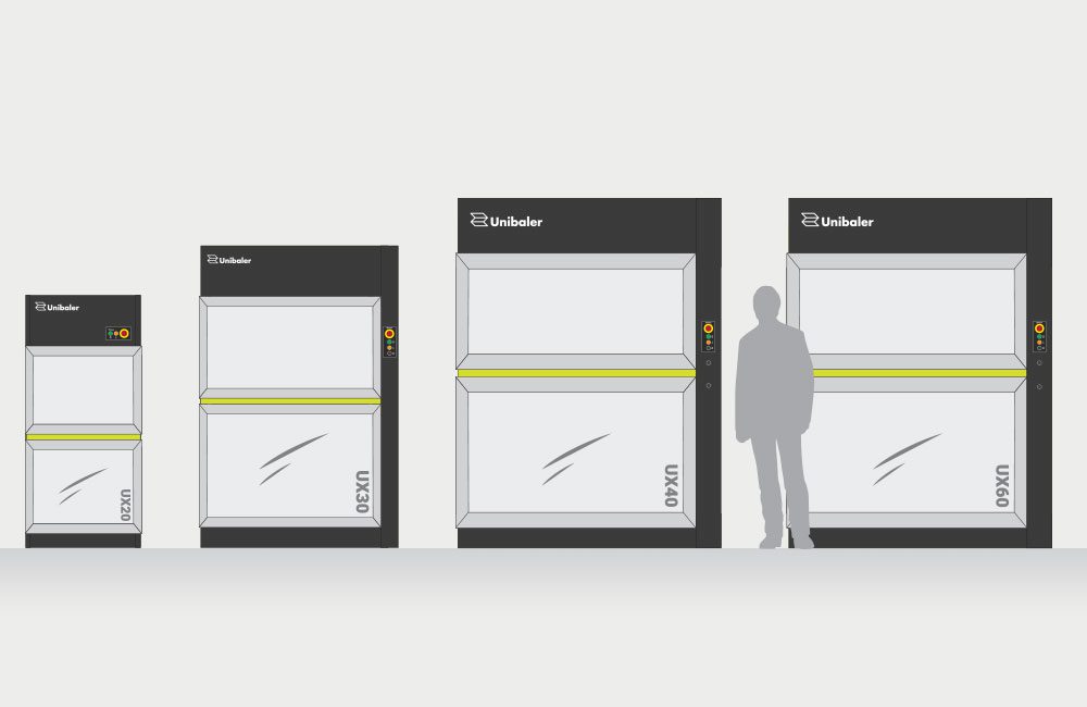 Uniballer different models: ux20, ux30, ux40, ux60