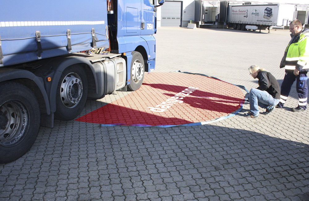 danger zone measurement (blind spot)