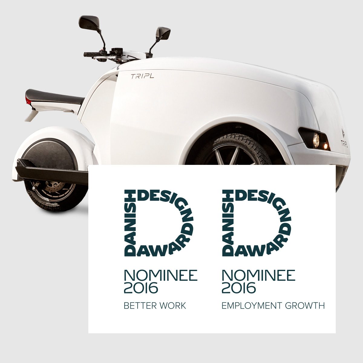 Tripl electric scooter danish design award nominee 2016