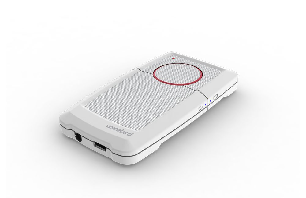 Voice Bird bluetooth recorder white