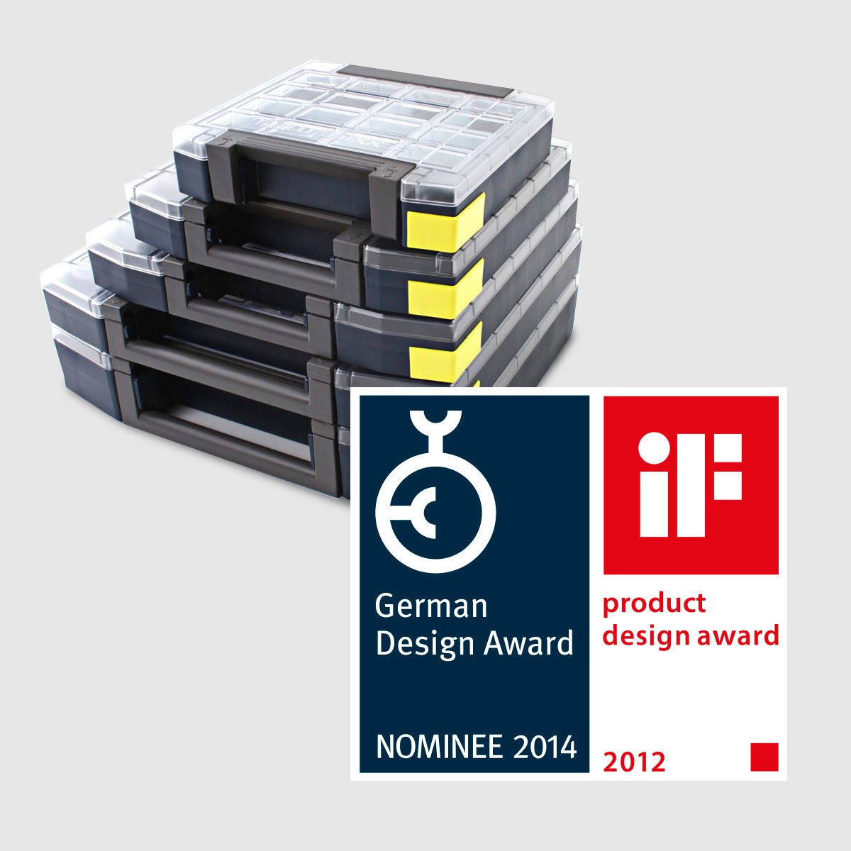 Raaco Boxxser german design award nominee 2014 and product design award 2012
